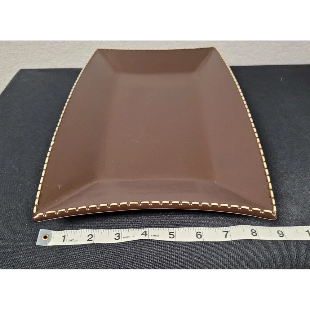 Stoneware Southern Living Mario Batali Italian Stitch Platter 15 x 9 inch